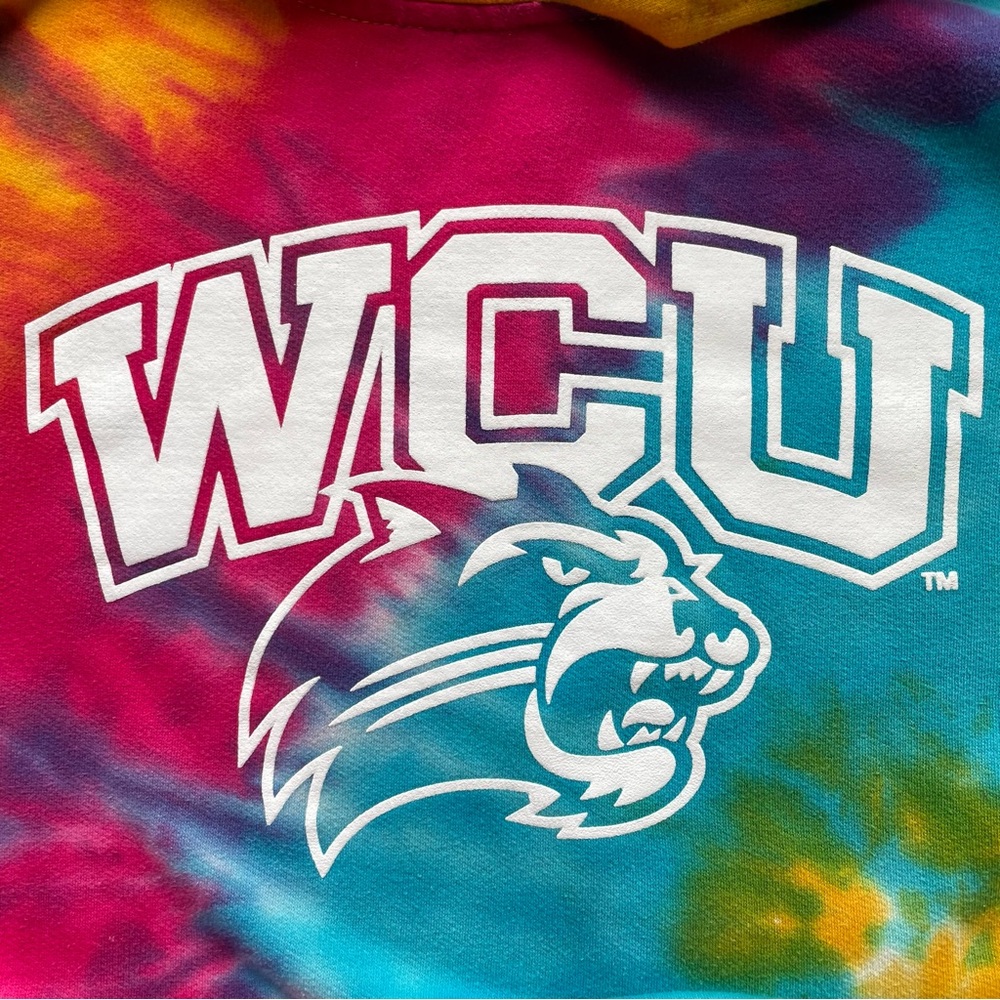 Western Carolina Colorful Tie-Dye Hoodie - Picture 5 of 8